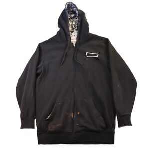 Krispy Kreme Mens Medium Zip Up Hoodie Black Hot Now Original Glazed Graphic